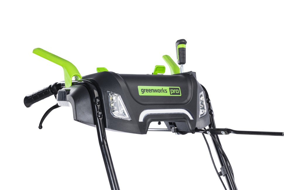 Снегоуборщик Greenworks GD82ST56k8, 82v, 61 см, в комплекте 3 шт. АКБ 8 А·ч и двойное ЗУ (самоходный ,аккумуляторный)