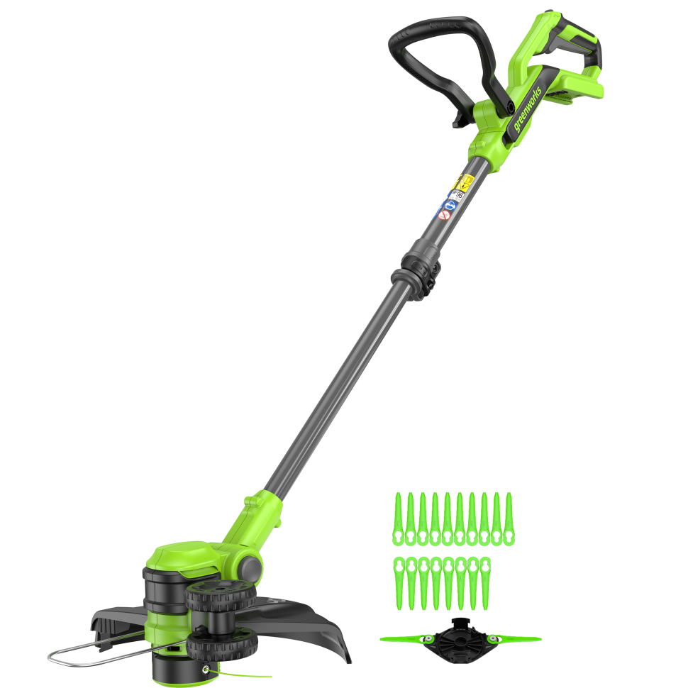 Триммер аккумуляторный Greenworks G40LT331, 40V, 33 см, с 1хАКБ 2Ач и ЗУ 