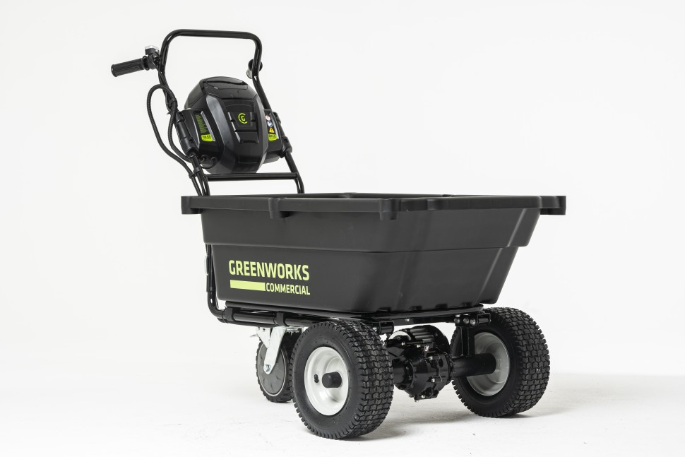 Садовая тележка Greenworks 82GC, 82v, 106 л, без АКБ и ЗУ (аккумуляторная, самоходная)