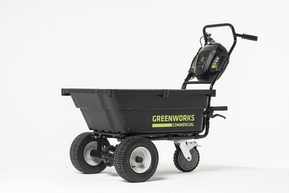 Садовая тележка Greenworks 82GC, 82v, 106 л, без АКБ и ЗУ (аккумуляторная, самоходная)