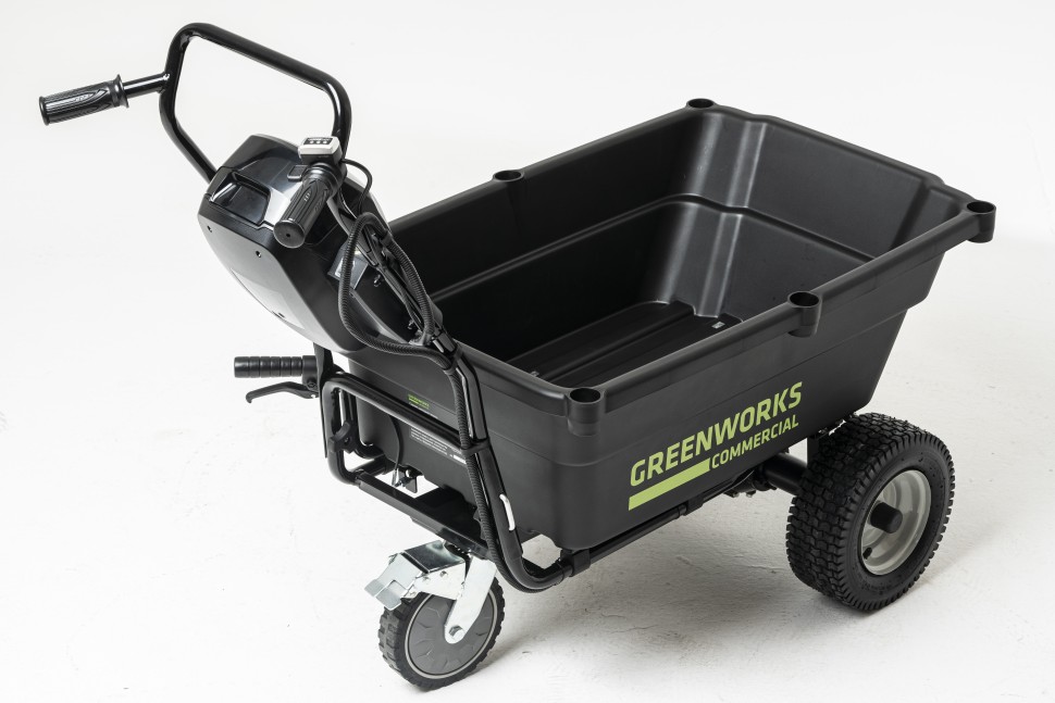 Садовая тележка Greenworks 82GC, 82v, 106 л, без АКБ и ЗУ (аккумуляторная, самоходная)