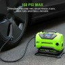 Компрессор Greenworks ACG301, 24v/12v, без АКБ и ЗУ (аккумуляторный или от прикуривателя авто) в сумке