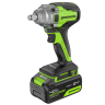 Аккумуляторный гайковерт ударный Greenworks GD24IW400, 24v, 1/2'', 400Нм, 4Ач и ЗУ