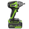 Аккумуляторный гайковерт ударный Greenworks GD24IW400, 24v, 1/2'', 400Нм, 4Ач и ЗУ