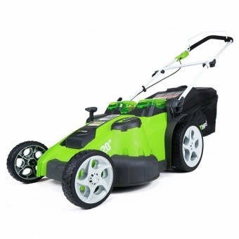 Газонокосилка Greenworks TwinForce G40LM49DB, 40v, 49 см, без АКБ и ЗУ (аккумуляторная)
