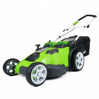 Газонокосилка Greenworks TwinForce G40LM49DB, 40v, 49 см, без АКБ и ЗУ (аккумуляторная)