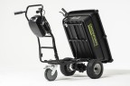 Садовая тележка Greenworks 82GCk5, 82v, 106 л, в комплекте с АКБ 5 А·ч и ЗУ (аккумуляторная, самоходная)