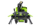 Снегоуборщик Greenworks GD82ST56k5, 82v, 61 см, в комплекте 3 шт. АКБ 5 А·ч и двойное ЗУ (самоходный ,аккумуляторный)