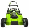 Газонокосилка Greenworks TwinForce G40LM49DBk4, 40v, 49 см, в комплекте с АКБ 4 А·ч и ЗУ (аккумуляторная, 2 ножа)