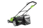 Газонокосилка Greenworks TwinForce G40LM49DBk4, 40v, 49 см, в комплекте с АКБ 4 А·ч и ЗУ (аккумуляторная, 2 ножа)