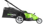 Газонокосилка Greenworks TwinForce G40LM49DBk4, 40v, 49 см, в комплекте с АКБ 4 А·ч и ЗУ (аккумуляторная, 2 ножа)