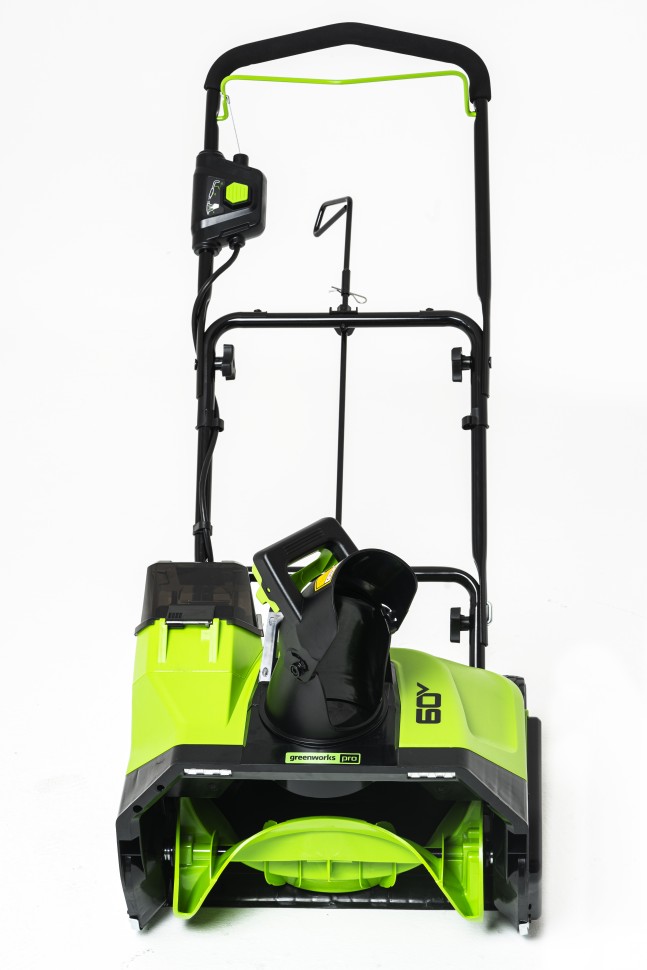 Снегоуборщик Greenworks GD60PSTk5, 60v, 51 см, 2 кВт, 2.7 л.с, в комплекте АКБ 5 А·ч и ЗУ (аккумуляторный)