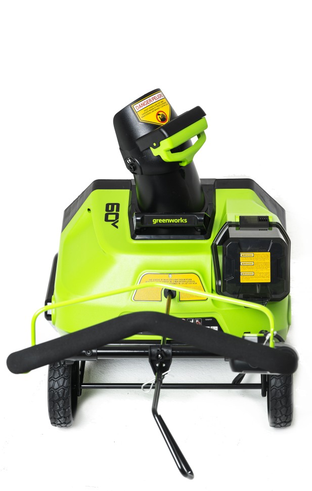 Снегоуборщик Greenworks GD60PSTk5, 60v, 51 см, 2 кВт, 2.7 л.с, в комплекте АКБ 5 А·ч и ЗУ (аккумуляторный)
