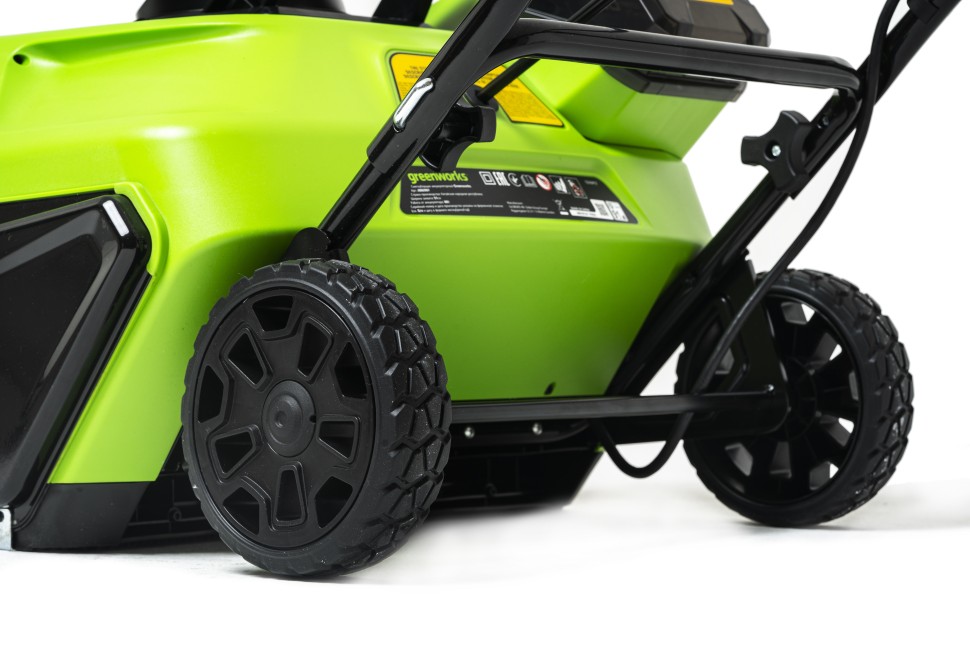 Снегоуборщик Greenworks GD60PSTk5, 60v, 51 см, 2 кВт, 2.7 л.с, в комплекте АКБ 5 А·ч и ЗУ (аккумуляторный)