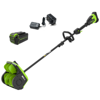 Снегоуборочная лопата Greenworks GD40SS2k5, 40v, 30 см, 1.4 кВт, 1.9 л.с, регулировка направления выброса, в комплекте с АКБ 5 А·ч и ЗУ (аккумуляторная)