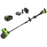 Снегоуборочная лопата Greenworks GD40SS2k5, 40v, 30 см, 1.4 кВт, 1.9 л.с, регулировка направления выброса, в комплекте с АКБ 5 А·ч и ЗУ (аккумуляторная)
