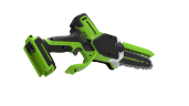 Цепная мини пила аккумуляторная Greenworks GD24CS15, 24V, 15см, бесщеточная, с автоматической смазкой цепи, c АКБ 2Ач и ЗУ  в сумке