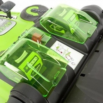 Газонокосилка Greenworks TwinForce G40LM49DBk5, 40v, 49 см, в комплекте с АКБ 5 А·ч и ЗУ (аккумуляторная, 2 ножа)