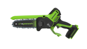 Цепная пила Greenworks GD24CS15, 24V, 15см, автоподача масла, c АКБ 4Ач и ЗУ в сумке (аккумуляторная)