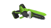 Цепная пила Greenworks GD24CS15, 24V, 15см, автоподача масла, c АКБ 4Ач и ЗУ в сумке (аккумуляторная)