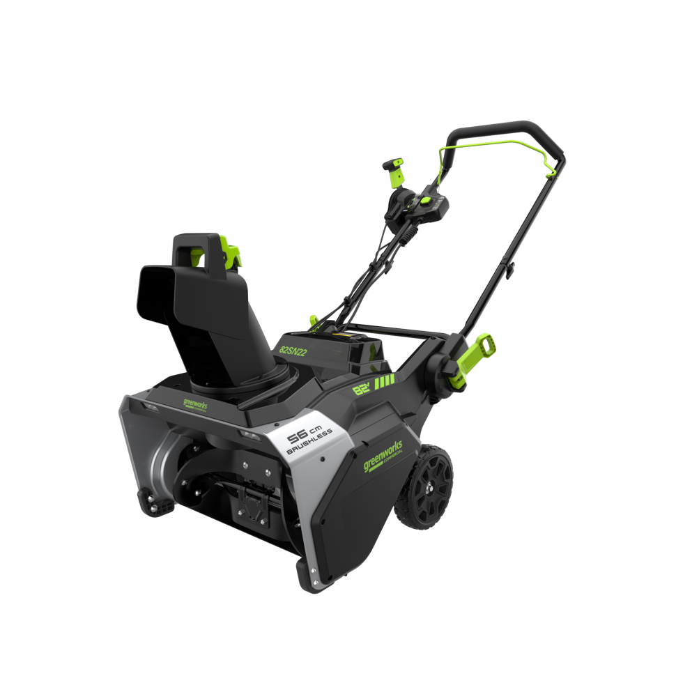 Снегоуборщик Greenworks 82SN22, 82v, 56 см, 2.9 кВт, 3.9 л.с, без АКБ и ЗУ (аккумуляторный)
