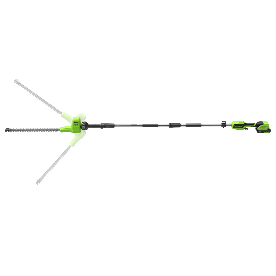 Кусторез штанговый аккумуляторный Greenworks G24PH511, 24V, 51см, без АКБ и ЗУ