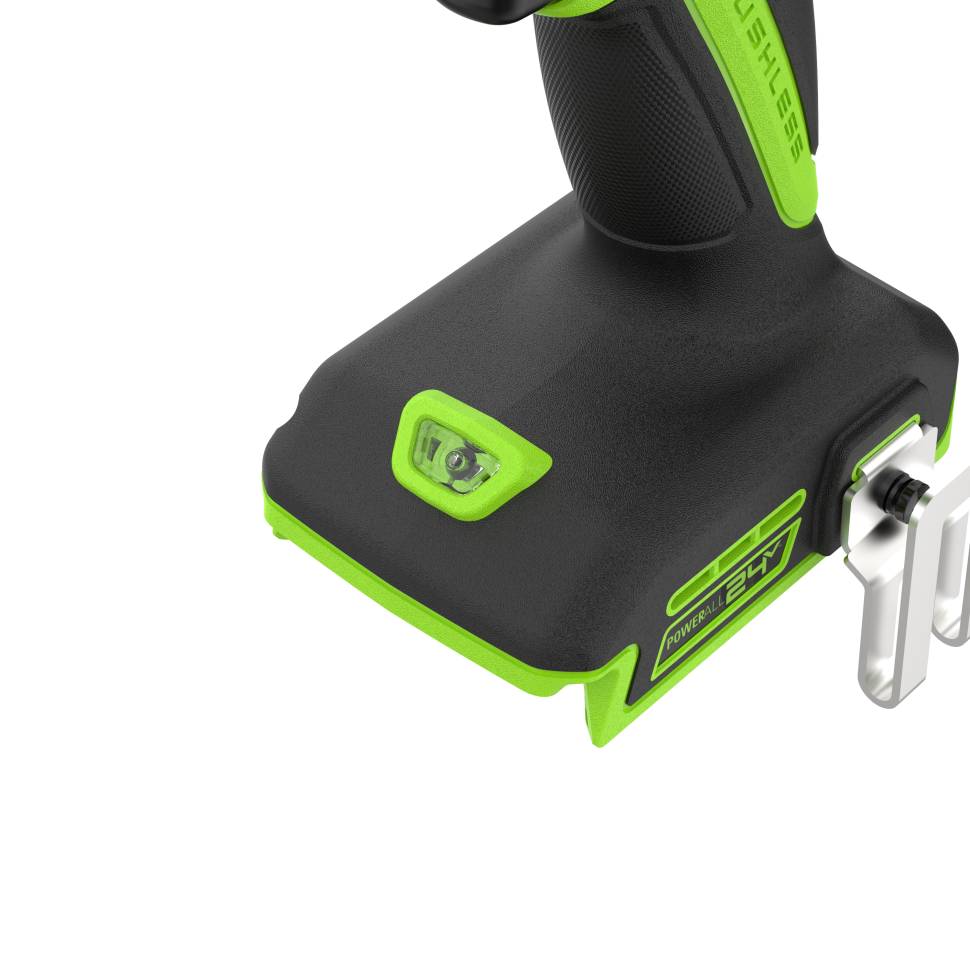 Дрель-шуруповерт акк. Greenworks DD350, 24V, б/щет, 27/50 Нм, 0-500 / 0-1900 об/мин, 1,5-13мм, без АКБ и ЗУ