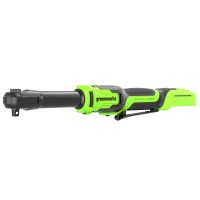 Гайковерт-трещотка акк. Greenworks GD24RWX удлиненная, 24V,б/щет,0-250об/мин, 1/2", 80Нм, 170 мм, без АКБ и ЗУ 