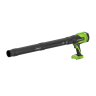 Аккумуляторная воздуходувка Greenworks BL2500Ck4, 24v, 209 км/ч, 510 м³/ч, (400 Вт, 0,54 л.с.) в комплекте с АКБ 4 А·ч и ЗУ