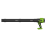 Аккумуляторная воздуходувка Greenworks BL2500Ck4, 24v, 209 км/ч, 510 м³/ч, (400 Вт, 0,54 л.с.) в комплекте с АКБ 4 А·ч и ЗУ