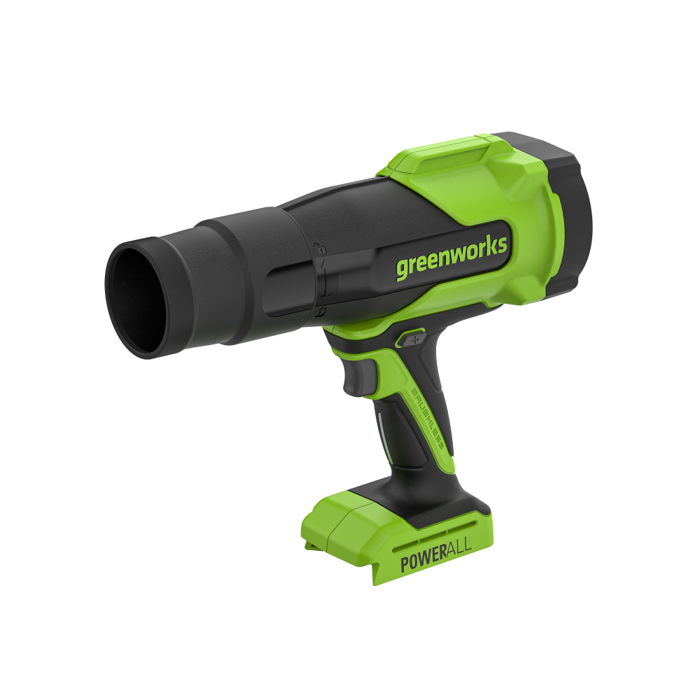 Аккумуляторная воздуходувка Greenworks BL2500Ck4, 24v, 209 км/ч, 510 м³/ч, (400 Вт, 0,54 л.с.) в комплекте с АКБ 4 А·ч и ЗУ