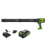 Аккумуляторная воздуходувка Greenworks BL2500Ck4, 24v, 209 км/ч, 510 м³/ч, (400 Вт, 0,54 л.с.) в комплекте с АКБ 4 А·ч и ЗУ