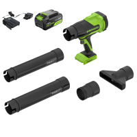 Аккумуляторная воздуходувка Greenworks BL2500Ck4, 24v, 209 км/ч, 510 м³/ч, (400 Вт, 0,54 л.с.) в комплекте с АКБ 4 А·ч и ЗУ