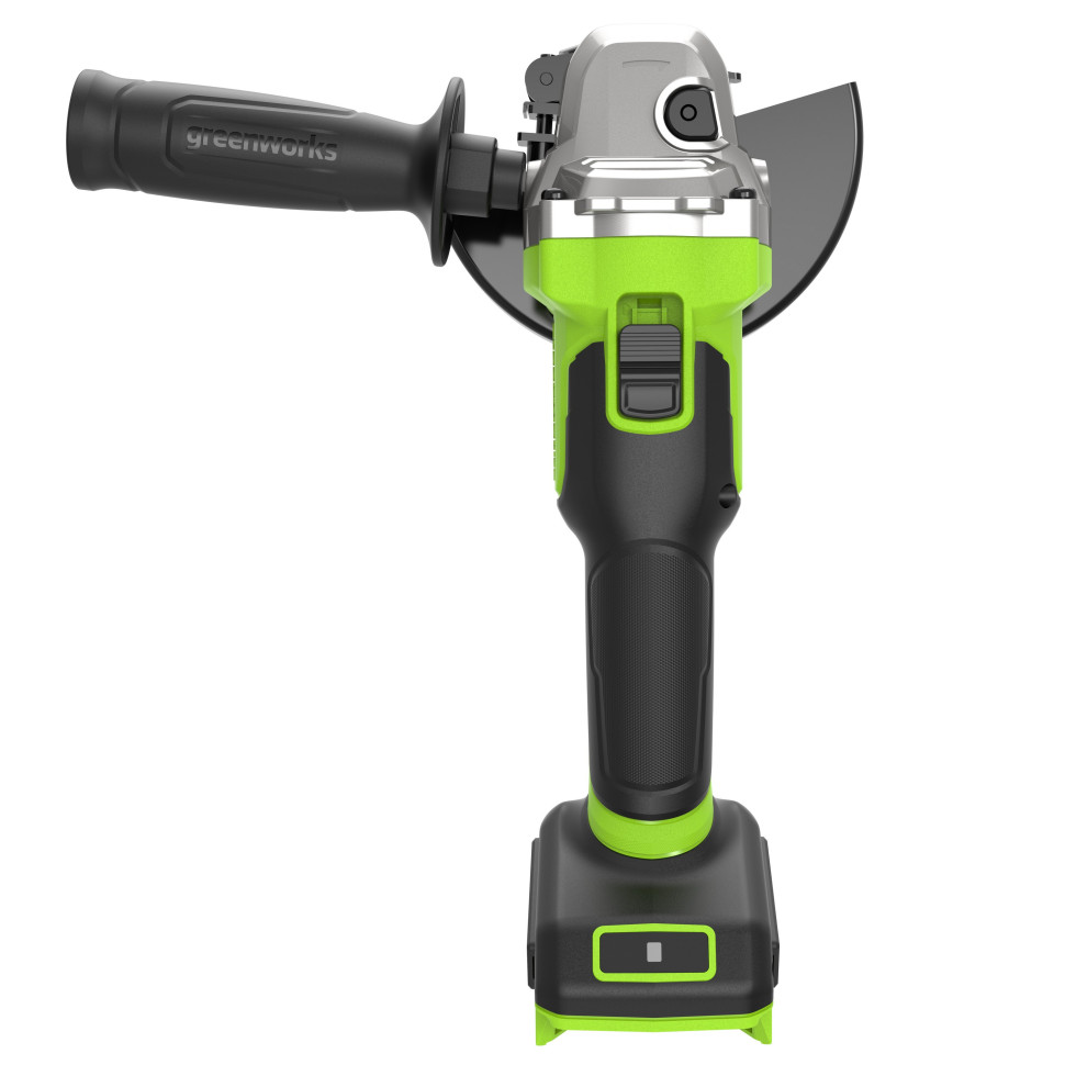 Угловая шлифовальная машина акк. Greenworks AG5900, 24V, б/щет, 125 мм, 8500 об/мин, 3D-Antikickback, без АКБ и ЗУ