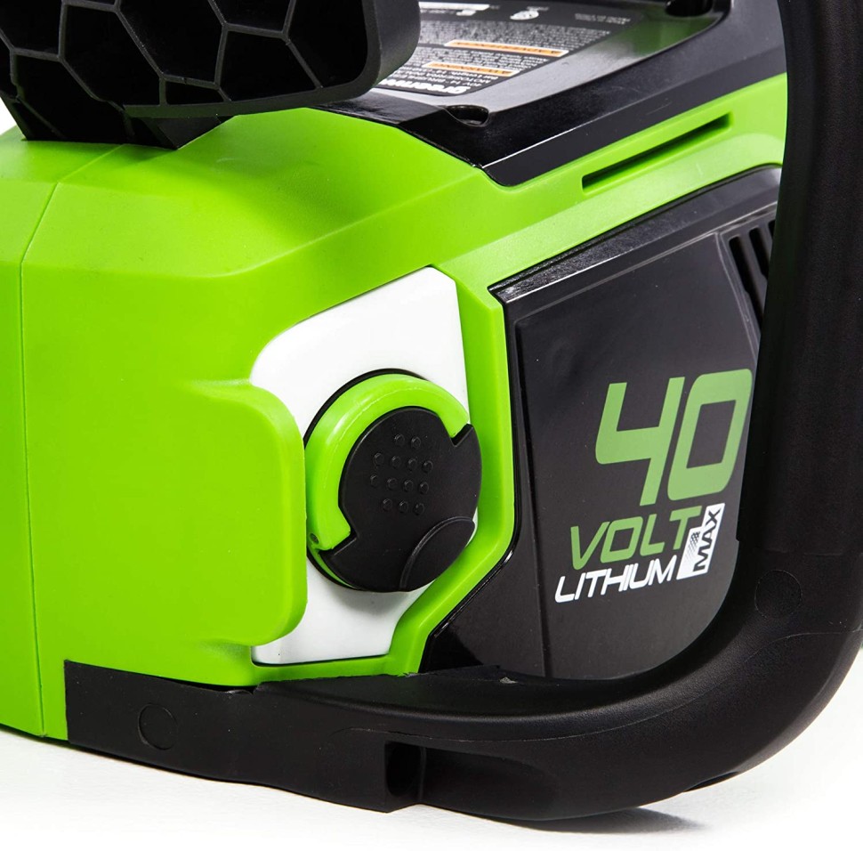 Цепная пила Greenworks GD40CS15k4, 40v, 35 см, в комплекте с АКБ 4 А·ч и ЗУ (аккумуляторная)