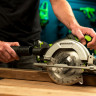 Дисковая пила акк. Greenworks GD24CS165, 24V,б/щет,165х20мм, 4800 об/мин, рез 57мм,1х4Ач,ЗУ,коробка