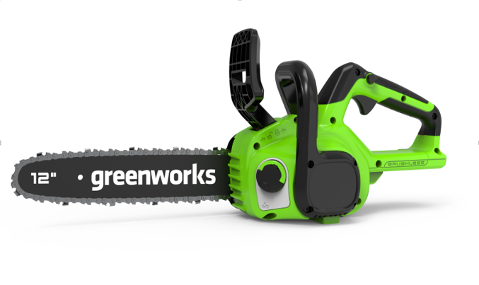 Цепная пила Greenworks GD24CS30k4, 24V, 30 см, в комплекте с АКБ 4 А·ч и ЗУ (аккумуляторная)