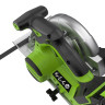 Дисковая пила акк. Greenworks GD24CS165, 24V,б/щет,165х20мм, 4800 об/мин, рез 57мм,1х5Ач,ЗУ,коробка