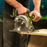 Дисковая пила акк. Greenworks GD24CS165, 24V,б/щет,165х20мм, 4800 об/мин, рез 57мм,1х5Ач,ЗУ,коробка