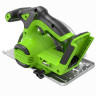 Дисковая пила акк. Greenworks GD24CS165, 24V,б/щет,165х20мм, 4800 об/мин, рез 57мм, без АКБ и ЗУ 