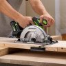 Дисковая пила акк. Greenworks GD24CS165, 24V,б/щет,165х20мм, 4800 об/мин, рез 57мм, без АКБ и ЗУ 