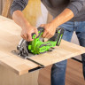 Дисковая пила акк. Greenworks GD24CS165, 24V,б/щет,165х20мм, 4800 об/мин, рез 57мм, без АКБ и ЗУ 