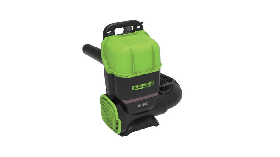 Ранцевый воздуходув Greenworks GD82BP3k8, 82v, 362 км/ч, 3.1 кВт, в комплекте с двумя АКБ 8 А·ч и двойное ЗУ (аккумуляторный)