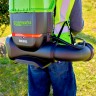 Ранцевый воздуходув Greenworks GD82BP3k8, 82v, 362 км/ч, 3.1 кВт, в комплекте с двумя АКБ 8 А·ч и двойное ЗУ (аккумуляторный)