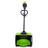Снегоуборочная лопата Greenworks GD60SS30k4, 60v, 30 см, 1.4 кВт, 1.9 л.с, в комплекте с АКБ 4 А·ч и ЗУ (аккумуляторная)