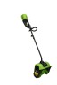 Снегоуборочная лопата Greenworks GD60SS30k4, 60v, 30 см, 1.4 кВт, 1.9 л.с, в комплекте с АКБ 4 А·ч и ЗУ (аккумуляторная)
