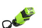 Снегоуборочная лопата Greenworks GD60SS30k4, 60v, 30 см, 1.4 кВт, 1.9 л.с, в комплекте с АКБ 4 А·ч и ЗУ (аккумуляторная)
