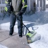 Снегоуборочная лопата Greenworks GD60SS30k4, 60v, 30 см, 1.4 кВт, 1.9 л.с, в комплекте с АКБ 4 А·ч и ЗУ (аккумуляторная)