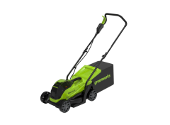 Газонокосилка Greenworks GD24LM33k2, 24v, 33 см, в комплекте с АКБ 2 А·ч и ЗУ (аккумуляторная)