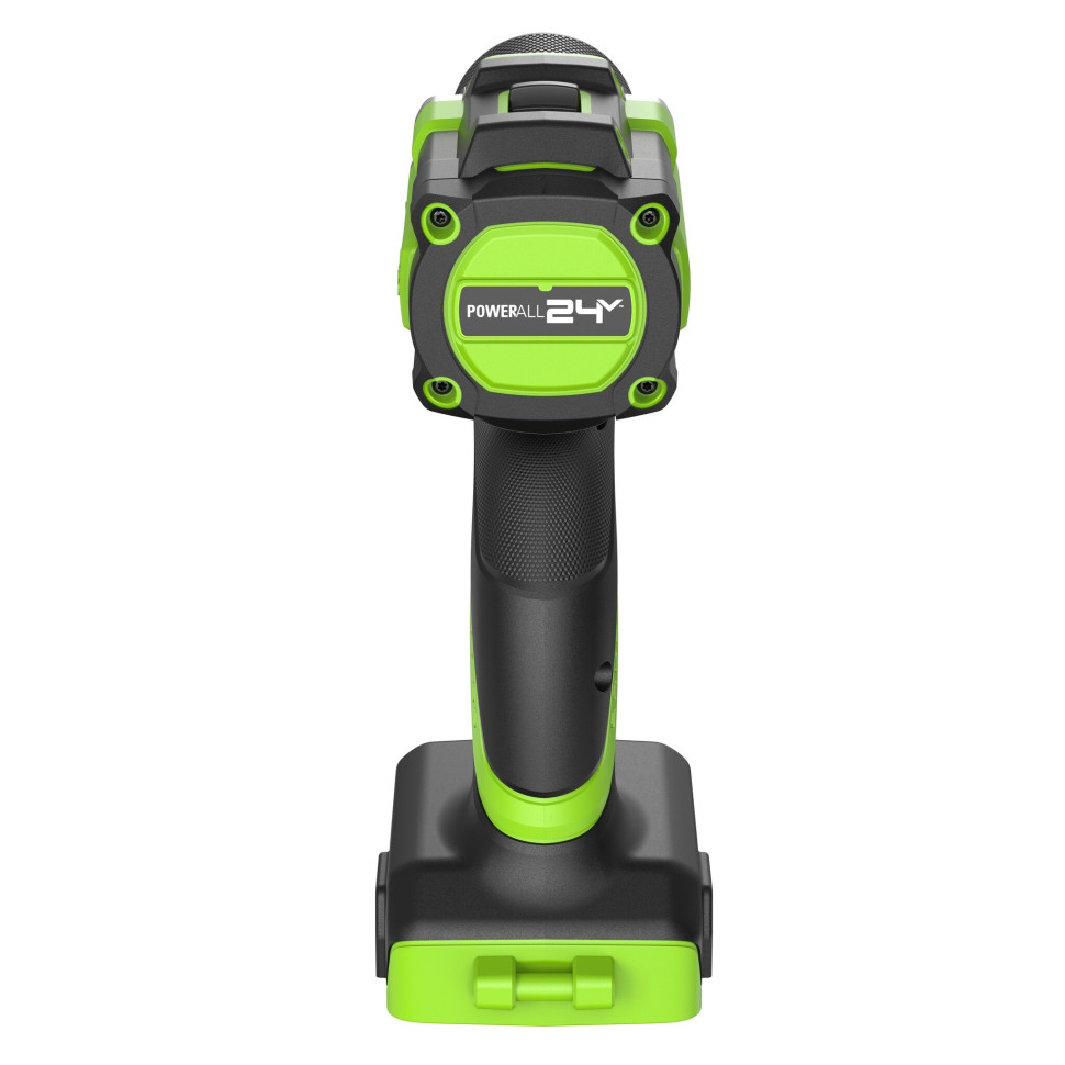 Дрель-шуруповерт акк. Greenworks DD560,24V, б/щет, 0-500/0-2000 об/мин, 30/60 Нм,13мм, Antikickback,LED,без АКБ и ЗУ